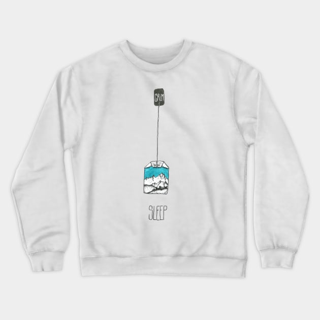 Sleepy time mountain tea Crewneck Sweatshirt by Créa'RiBo